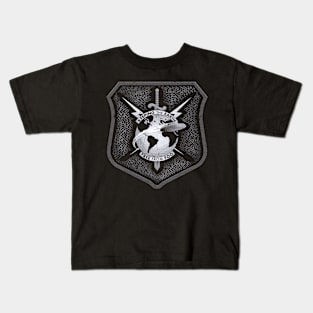 Foo Fighter Insignia (black & white shield Kids T-Shirt